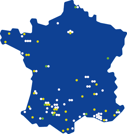 Implantations Fauché plan France